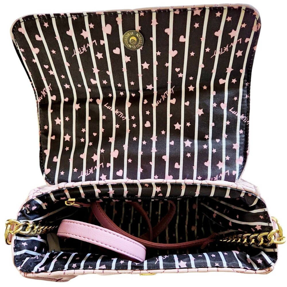 Luv Betsey by Betsey Johnson Blush Handbag Crossbody NWT - Picture 3 of 5